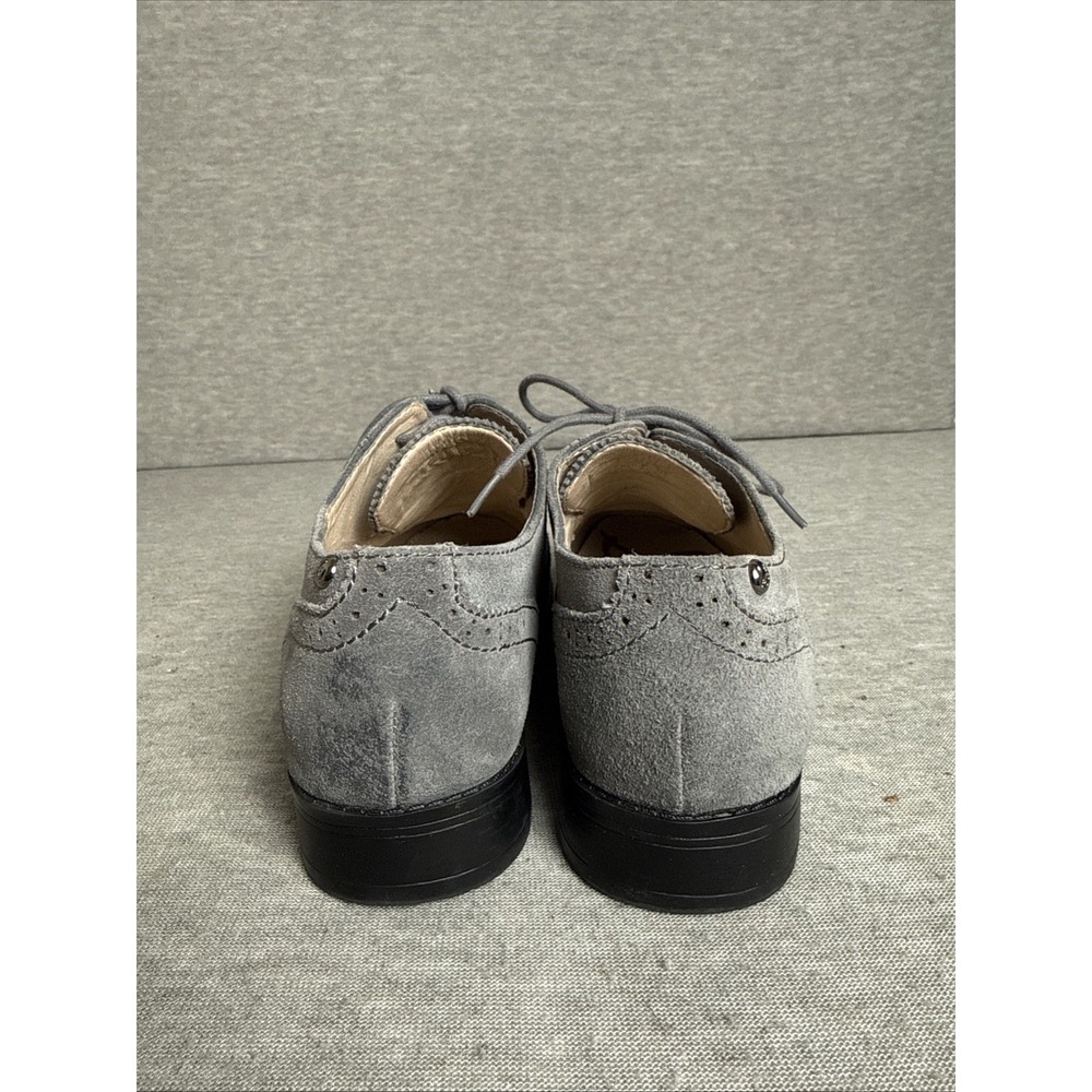 Sam Edelman 8.5M Womens Gray Leather Suede Irving Oxford Lace-up Shoes - Picture 5 of 12